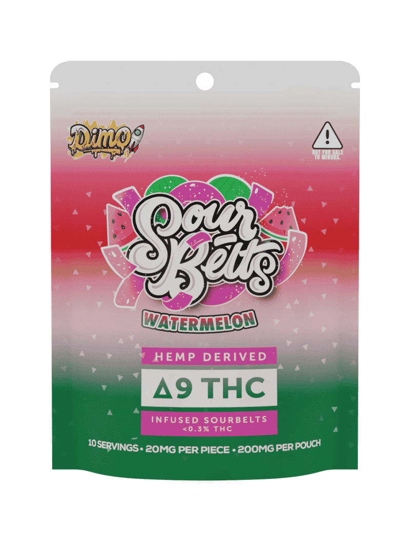 Watermelon Sour Belts Delta-9 Infused - 200mg