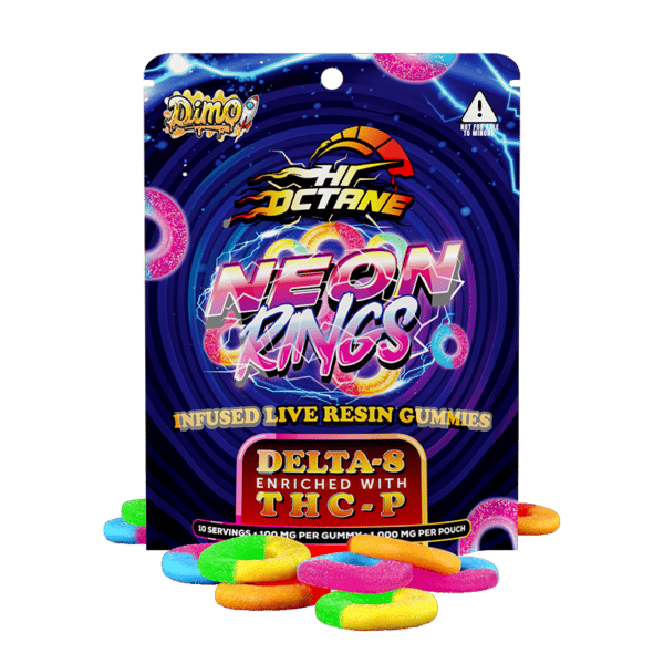 Neon Rings Hi-Octane Delta-8 & THC-P Infused – 1,000mg